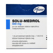 Купить Солу медрол (Метилпреднизолон) 500 мг порошок лиоф. для инъекц. №1 в Севастополе